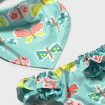 Costume modello culotte e fazzoletto neonata 
