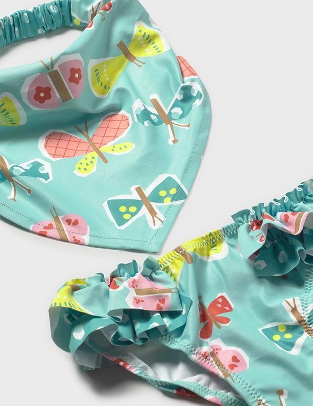 Costume modello culotte e fazzoletto neonata 