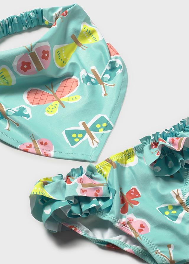 Costume modello culotte e fazzoletto neonata 