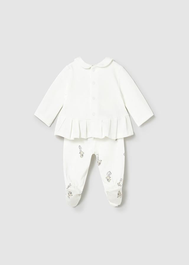 Completo ghettina e maglietta manica lunga neonata 