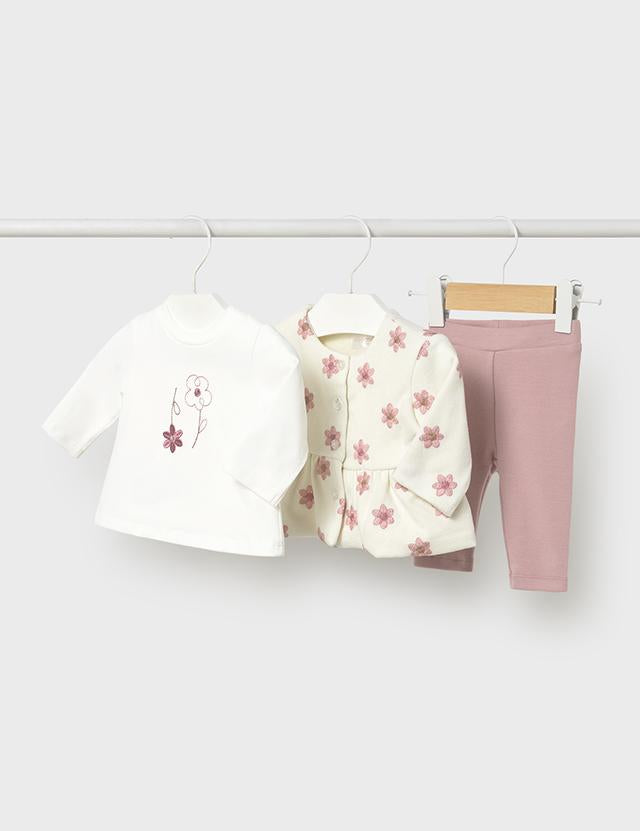 Comp. leggings 3 pezzi neonata mayoral 