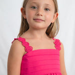 Vestito cerimonia satinato bambina 