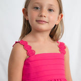 Vestito cerimonia satinato bambina 