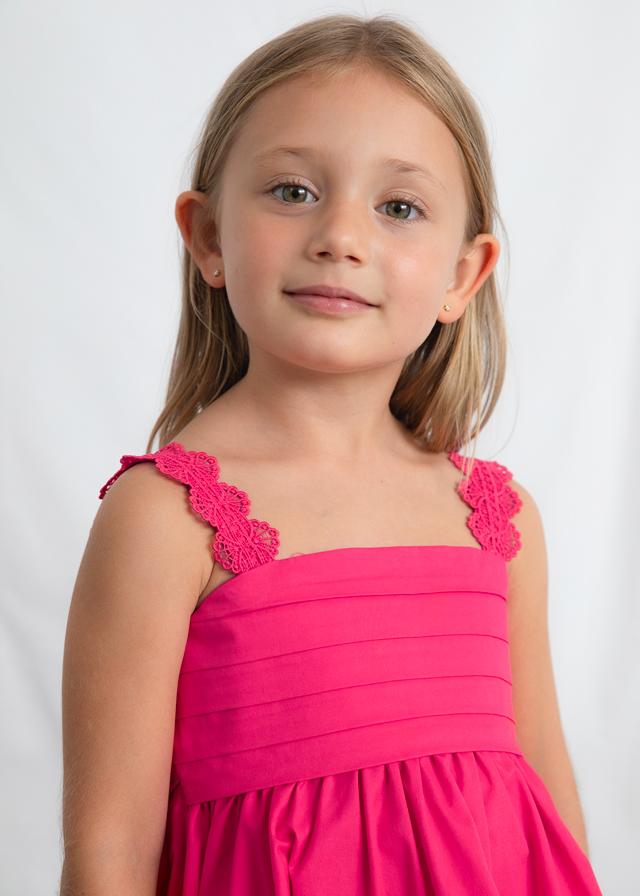 Vestito cerimonia satinato bambina 
