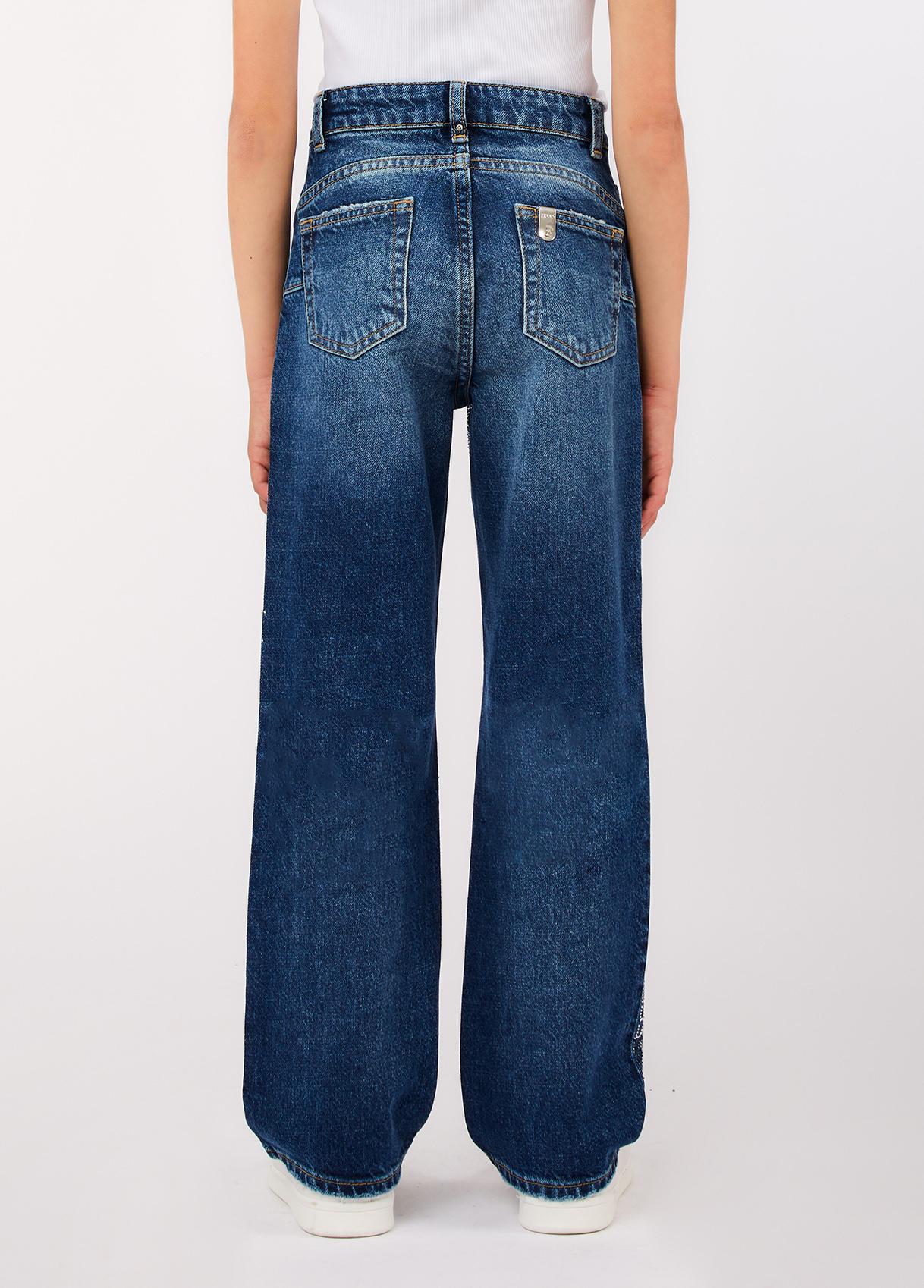 Jeans logato con strass ragazza LiuJo 