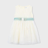 Vestito cerimonia tulle ricamato bambina 
