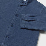Camicia jeans manica lunga neonato 