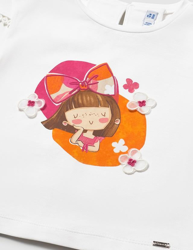 Maglietta stampa neonata<BR/> 