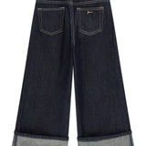 Jeans palazzo con risvolto ragazza Guess 