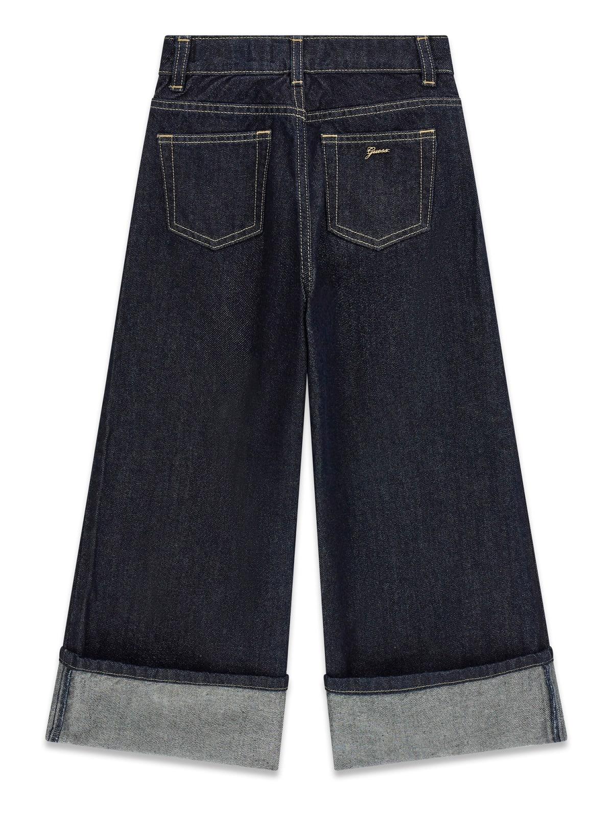 Jeans palazzo con risvolto ragazza Guess 