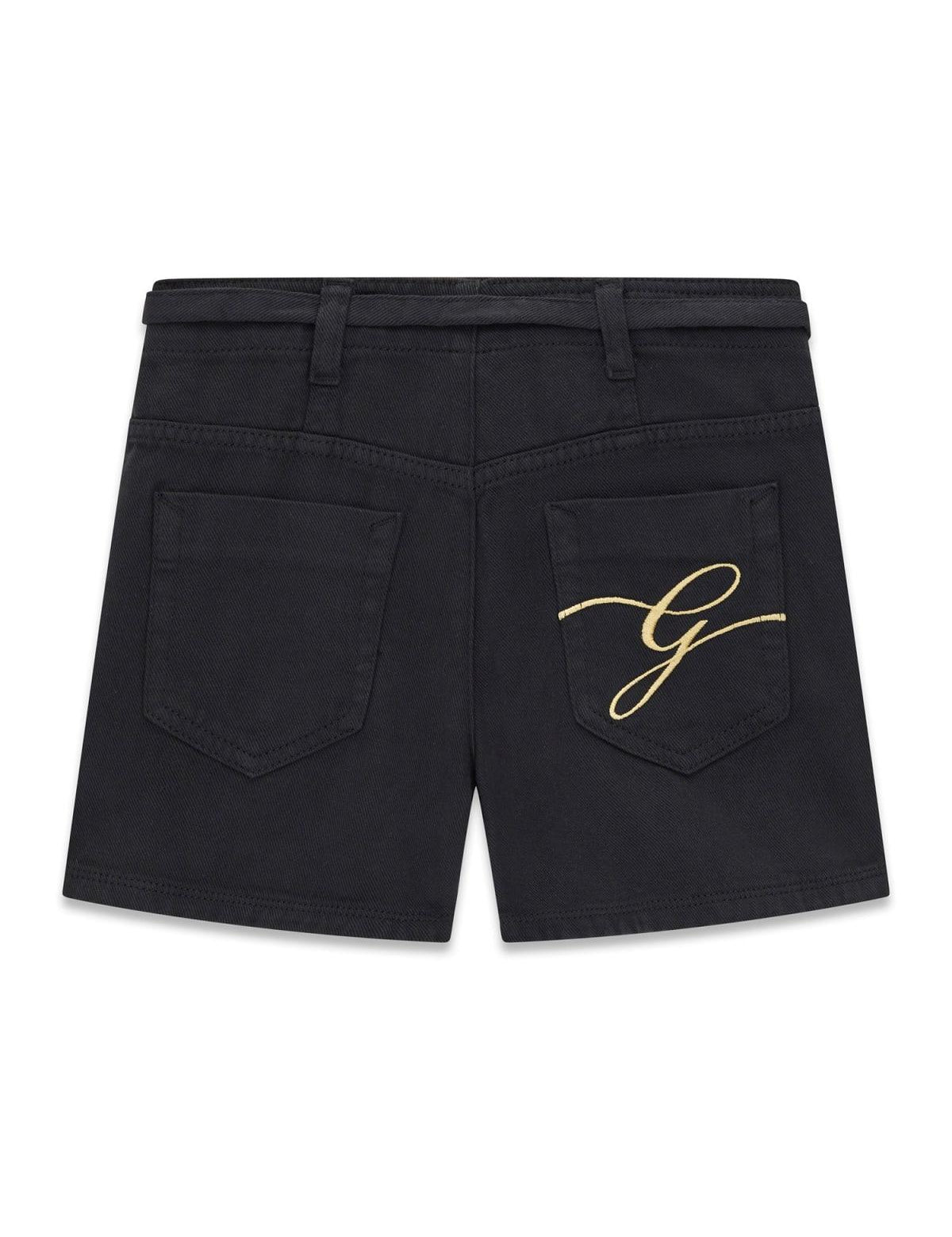 Shorts in denim bull ragazza Guess 