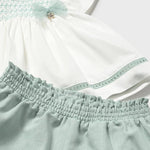 Completo bermuda e blusa neonata 