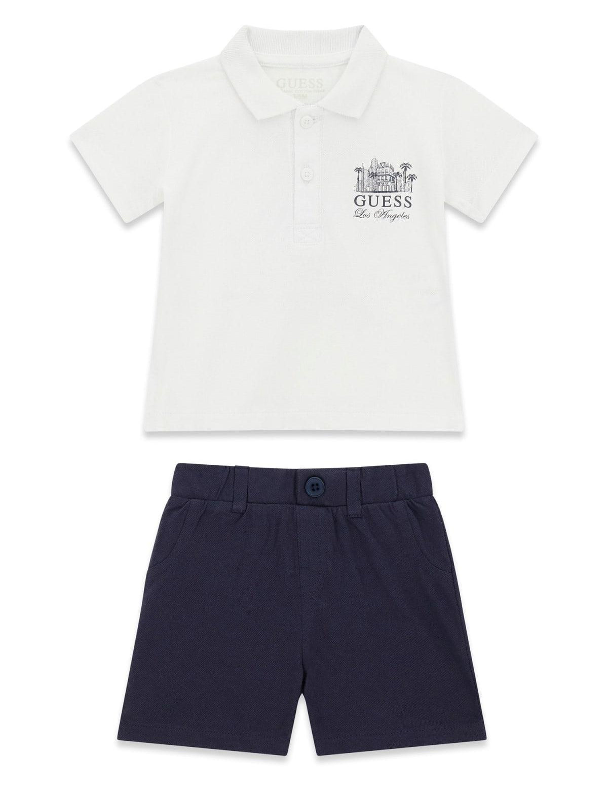 Completo polo e bermuda neonato Guess 