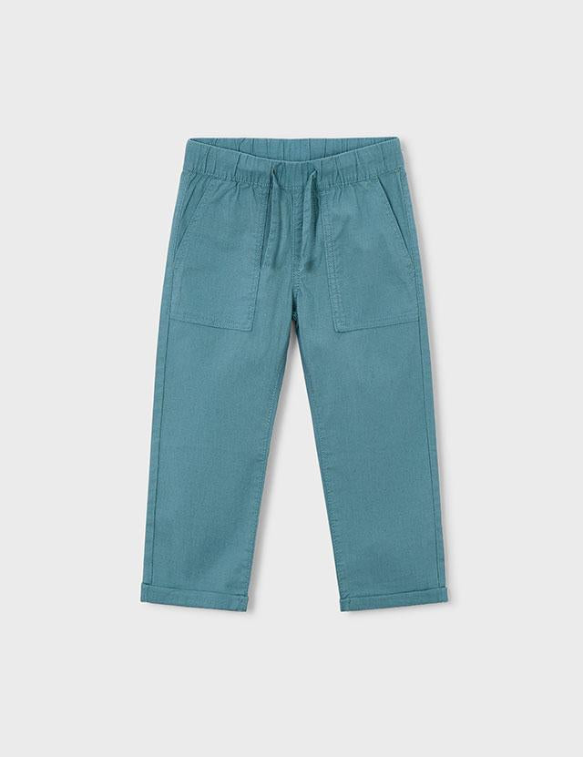 Pantalone lungo jogger in lino bambino 