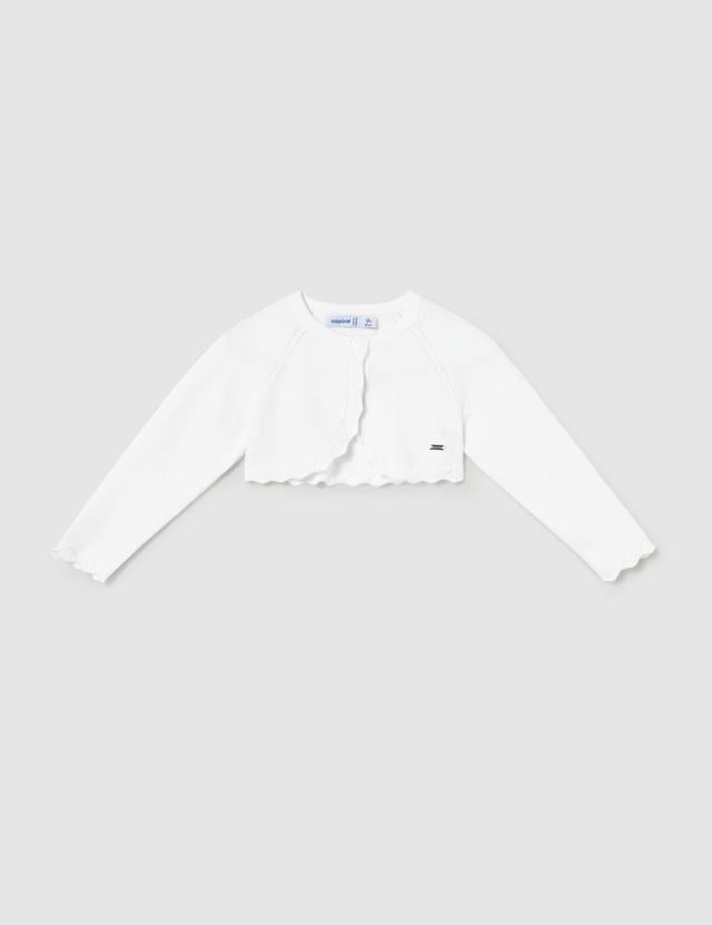 Cardigan bolero basic tricot neonata 
