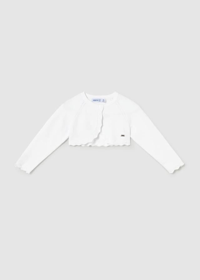 Cardigan bolero basic tricot neonata 