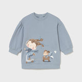 Vestito felpa grafica neonata Mayoral 