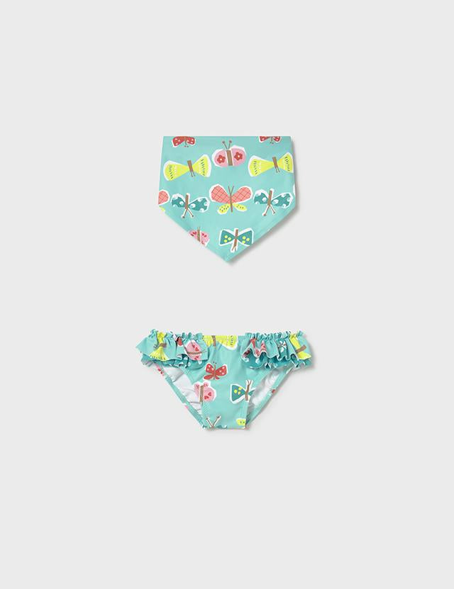 Costume modello culotte e fazzoletto neonata 