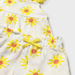 Completo pantaloncino e canottiera neonata 