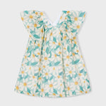 Vestito cerimonia stampa floreale bambina 