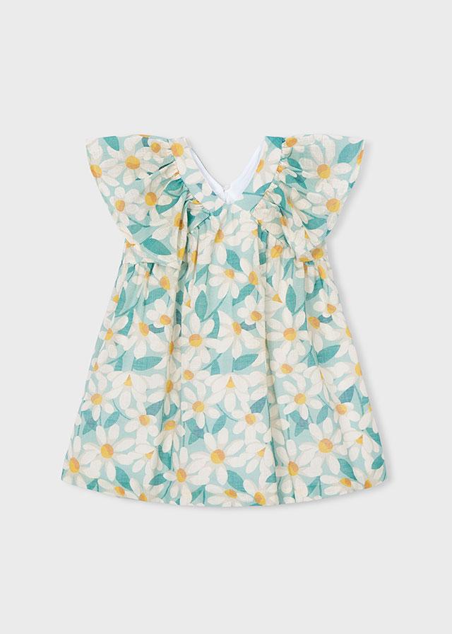 Vestito cerimonia stampa floreale bambina 