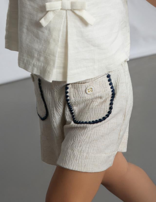 Pantaloncino tasche bambina 