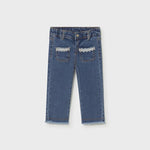 Pantalone denim lungo neonata 