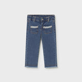 Pantalone denim lungo neonata 