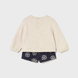 Completo bermuda jacquard neonata mayoral 