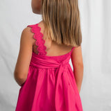 Vestito cerimonia satinato bambina 