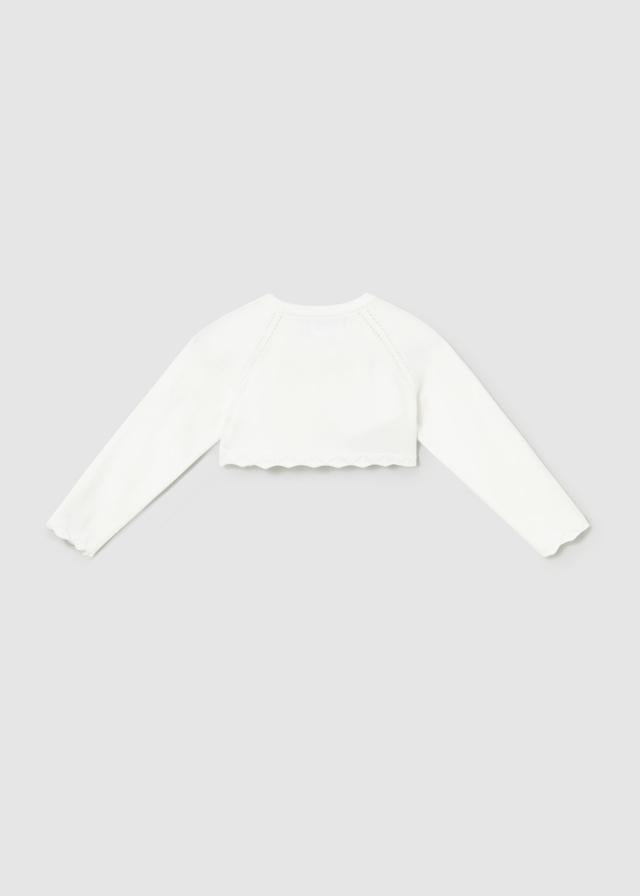 Cardigan bolero basic tricot neonata 
