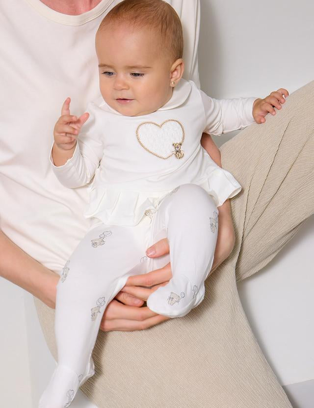 Completo ghettina e maglietta manica lunga neonata 
