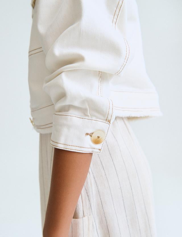 Giubbotto twill ragazza<BR/> 