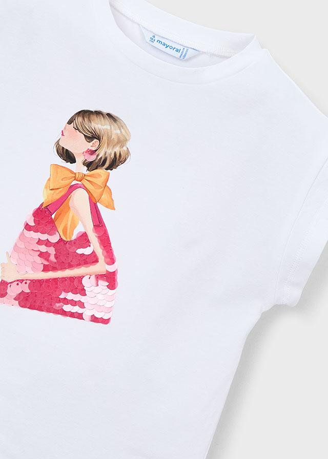 Maglietta stampata bambola bambina 