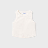 Blusa stampata con top bambina 