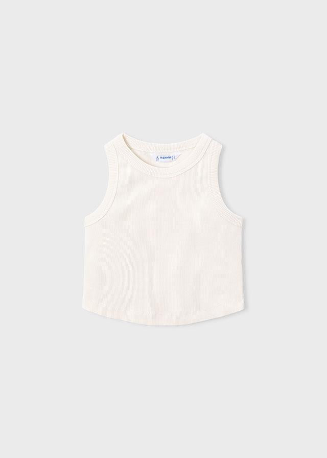 Blusa stampata con top bambina 