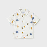 Camicia stampata animaletti neonato 