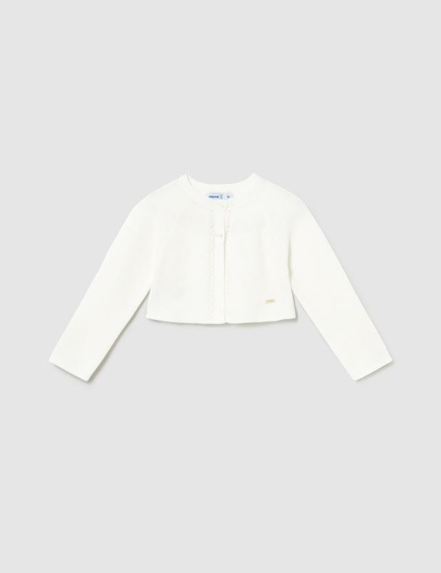 Cardigan basic tricot neonata 