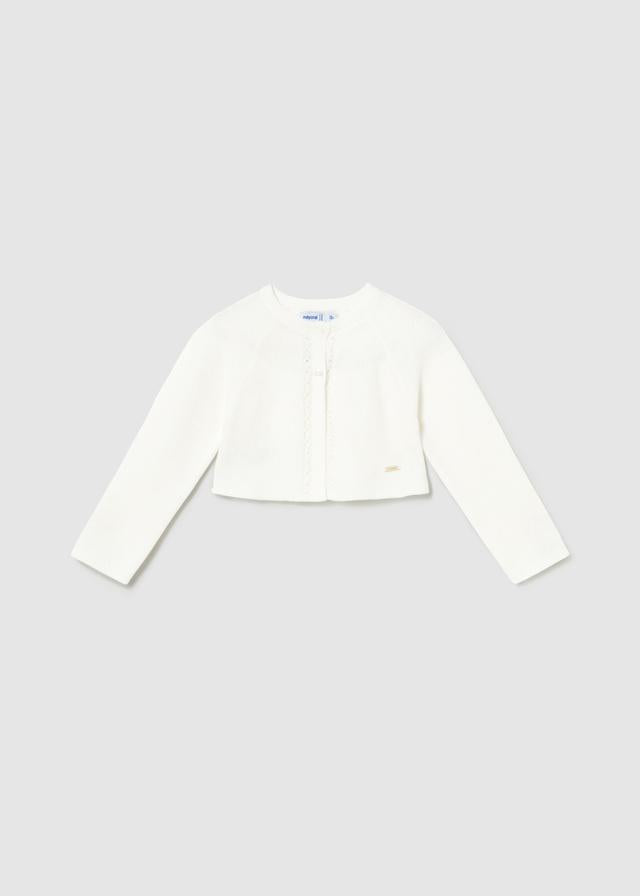Cardigan basic tricot neonata 