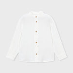 Camicia manica lunga bambula colletto alla coreana bambino 