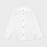 Camicia manica lunga bambula colletto alla coreana bambino 