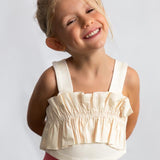 Top volant bambina 