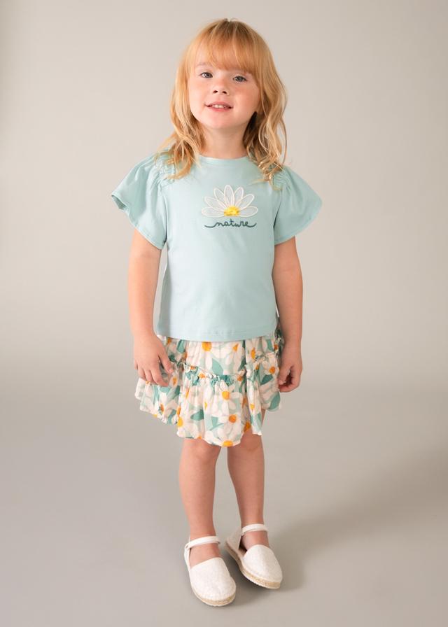 Maglietta aplique bambina 