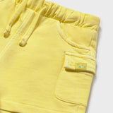 Bermuda in tuta per neonato giallo 