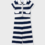 Completo 2 pezzi a righe bambina 