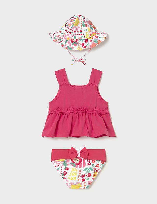 Completo costume 3 pezzi stampato protezione solare 
