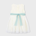 Vestito cerimonia tulle ricamato bambina 