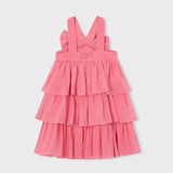 Vestito bambula volant bambina 