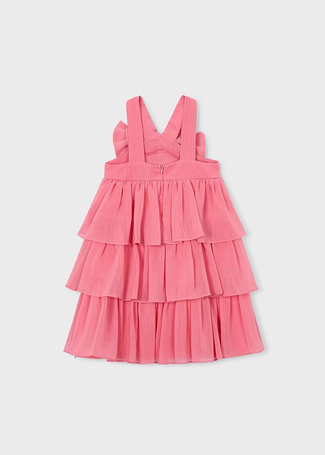 Vestito bambula volant bambina 
