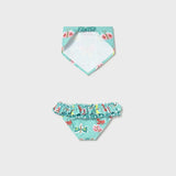 Costume modello culotte e fazzoletto neonata 